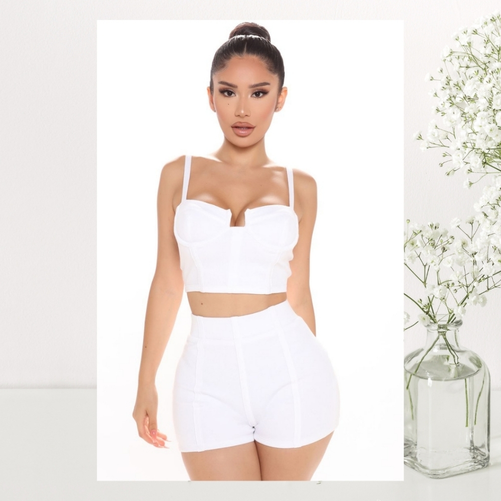 Playing In This Short Set - White